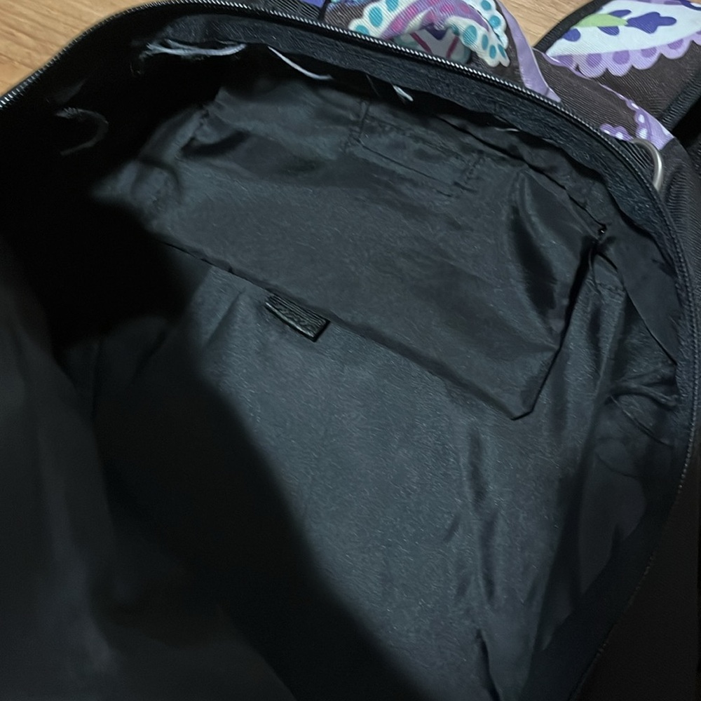 Pottery Barn Teen Black and Purple Paisley Backpack - Picture 6 of 9